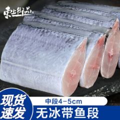 带鱼新鲜冷冻特大 刀鱼中段 带鱼段 生鲜 海鲜水产 鱼类 带鱼中段净重3斤