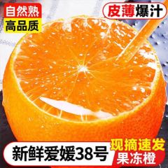 四川爱媛38号果冻橙新鲜水果橙子整箱当季甜橙子礼盒 A级果5斤 商超品质