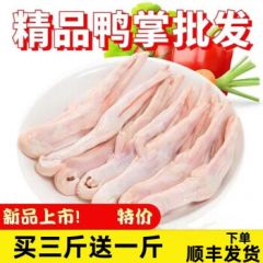 新鲜大鸭掌鸭爪生鸭爪子冷冻鸭掌鸭脚鸭肉批发卤菜食材火锅 新鲜鸭爪四斤装 顺丰直达